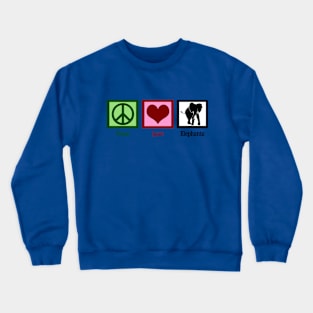 Peace Love Elephants Crewneck Sweatshirt